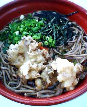 舞茸天ぷら蕎麦